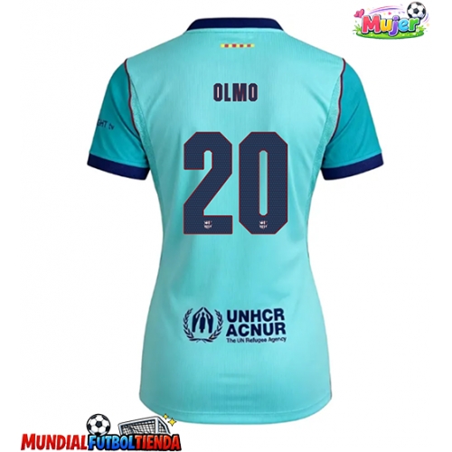 Camiseta Barcelona Dani Olmo #20 Tercera Equipación Replica 2026-27 para mujer mangas cortas